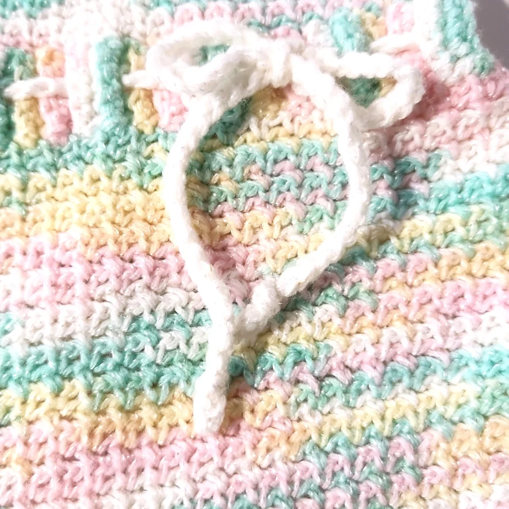 Knitted Spring Variegated Pastel Baby Romper